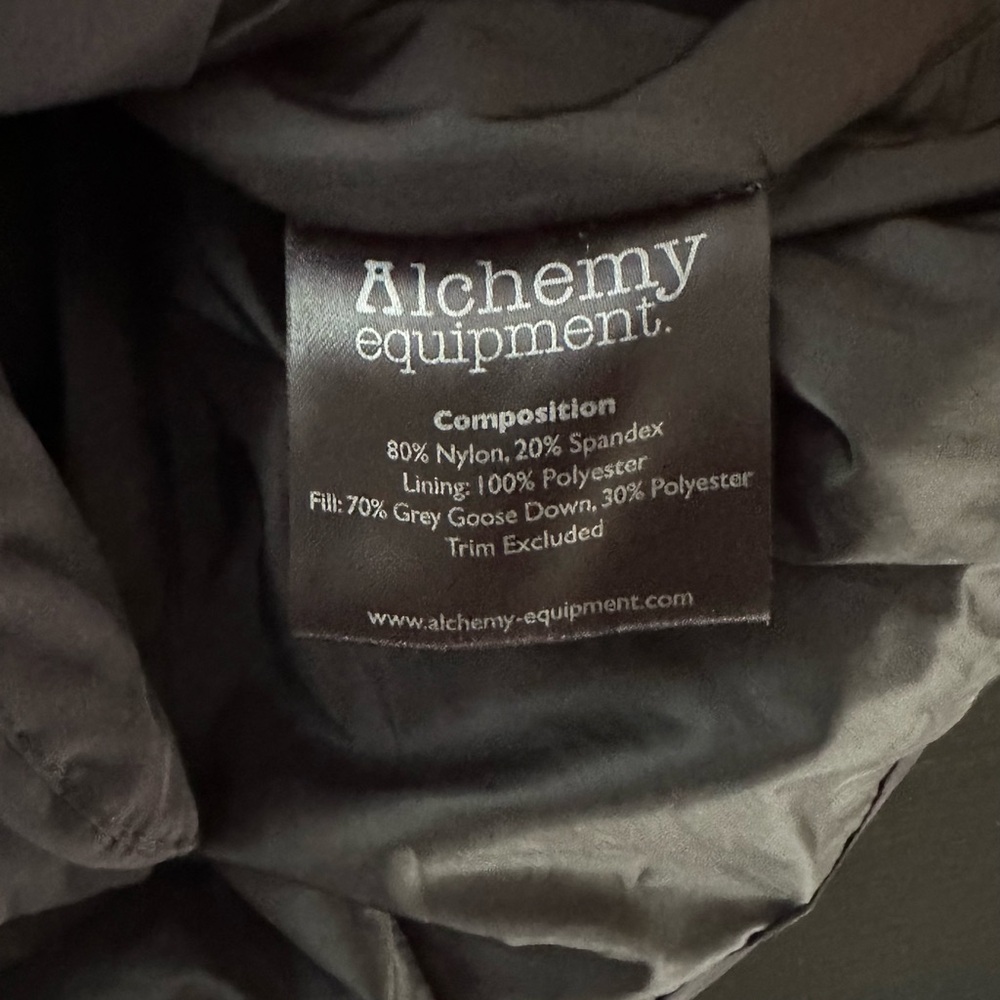 Alchemy Equipment Goose Down Shawl Collar Jacket - Picture 4 of 7